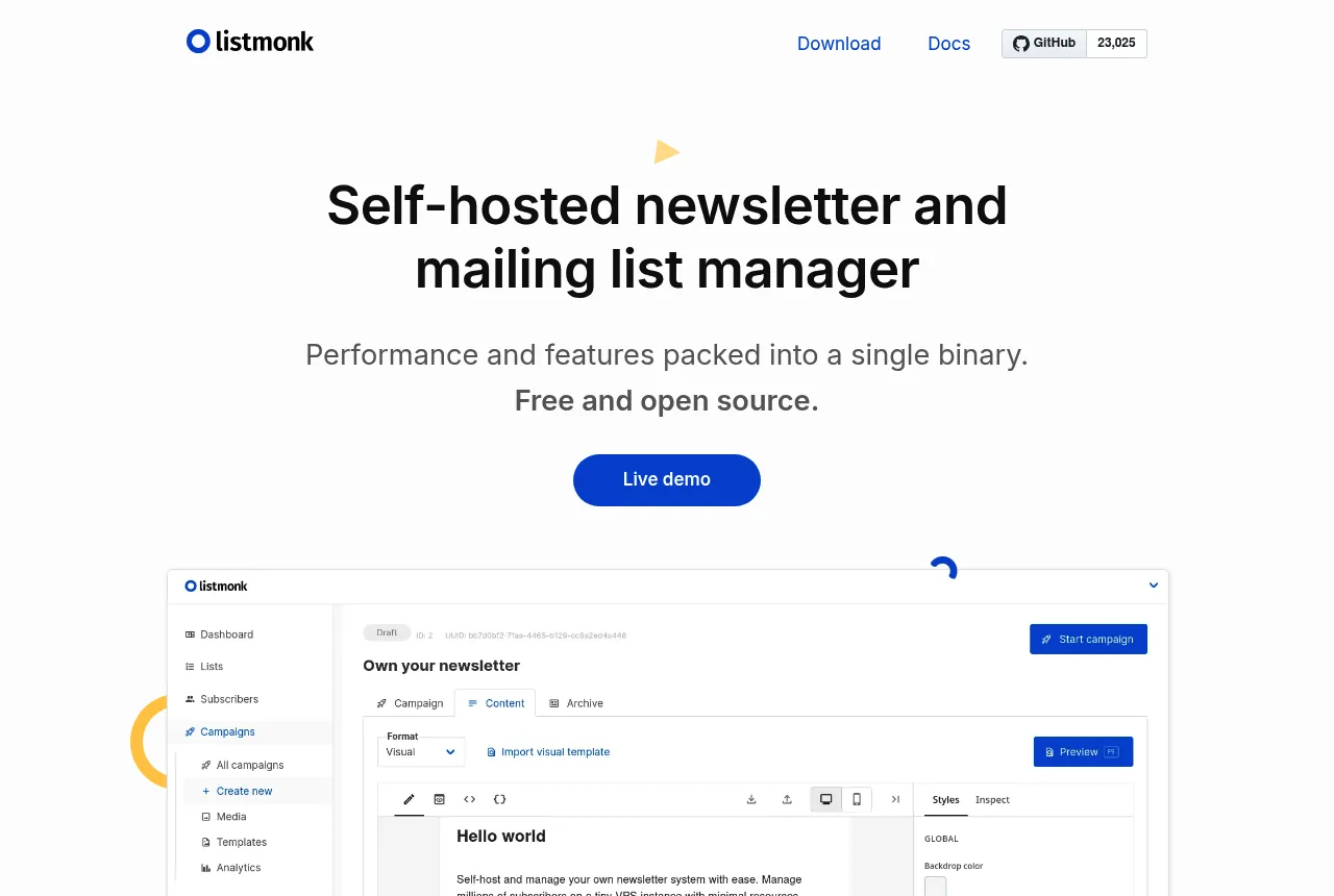 Herramienta — Listmonk